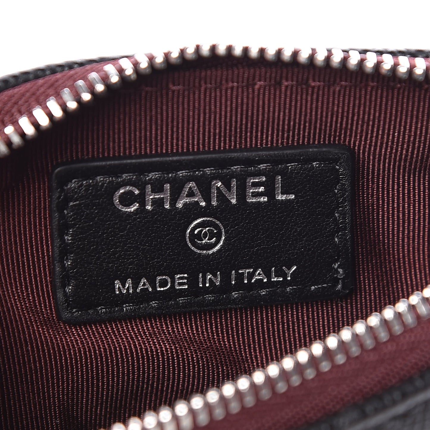 Caviar Quilted Small Cosmetic Case Black