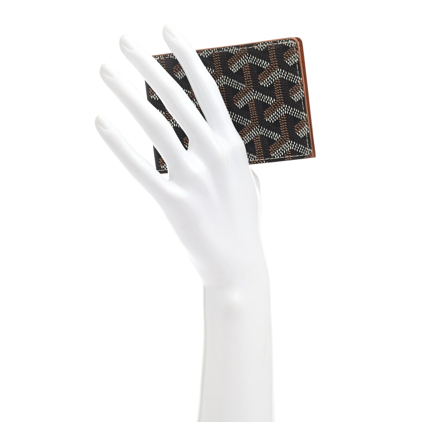 Goyardine Multi Slot Bi-Fold Wallet Black Gold