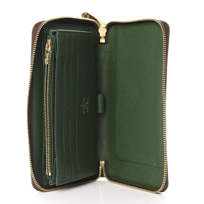 Louis Vuitton Monogram Groom Zippy Organizer Wallet Green 5 of 10