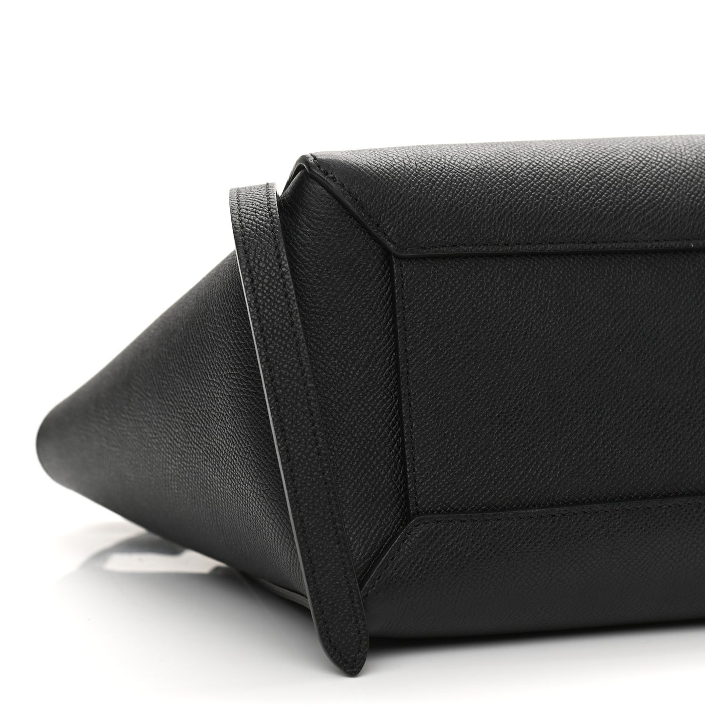 Grained Calfskin Micro Belt Bag Black