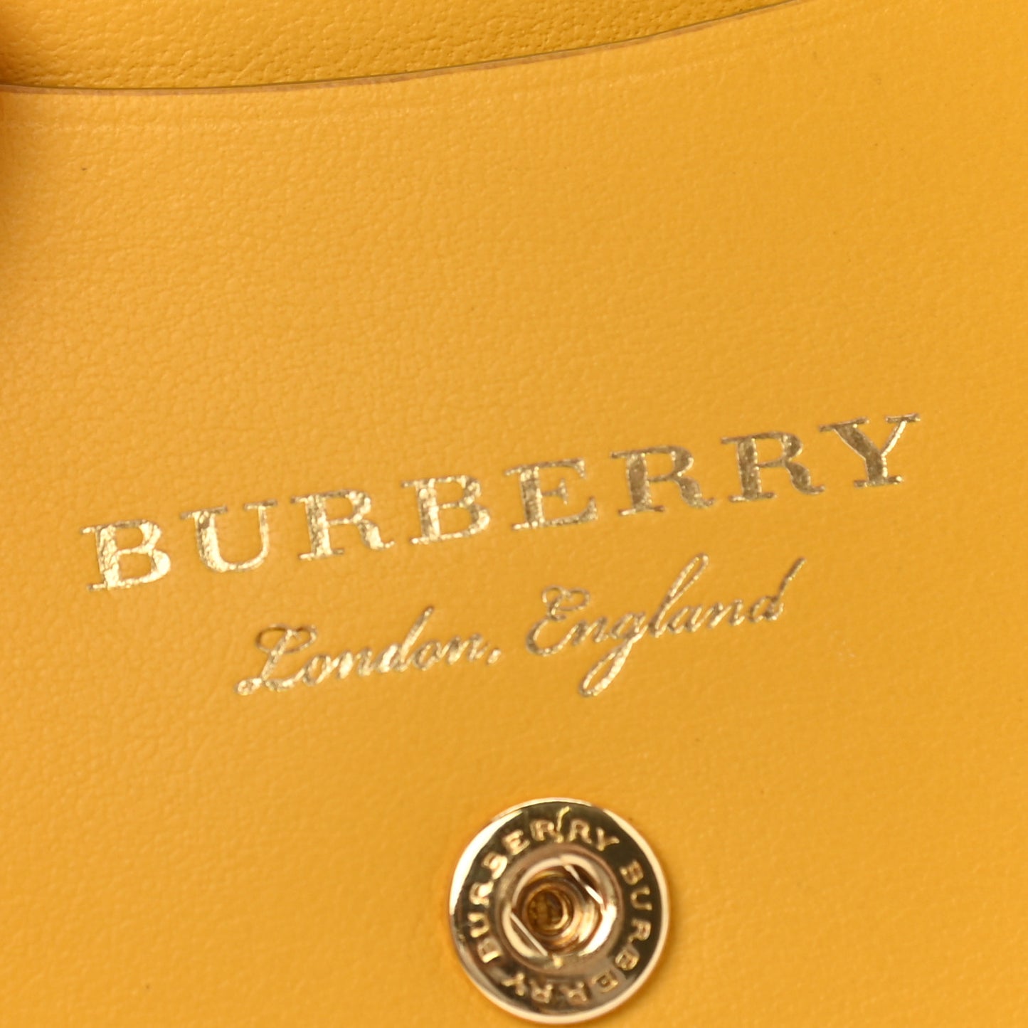 Calfskin Haymarket Check Appliqué Card Case Charm Yellow