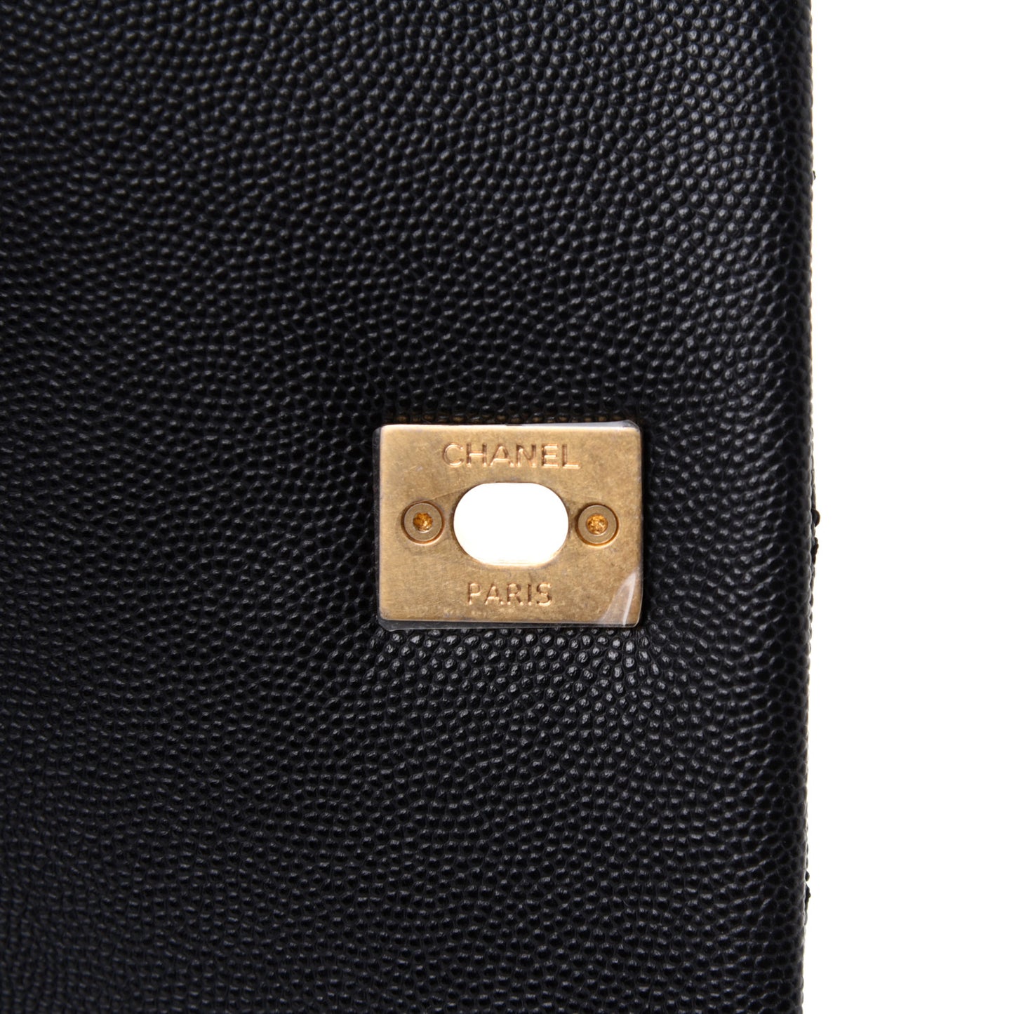 Caviar Lizard Quilted Medium Coco Handle Flap Black