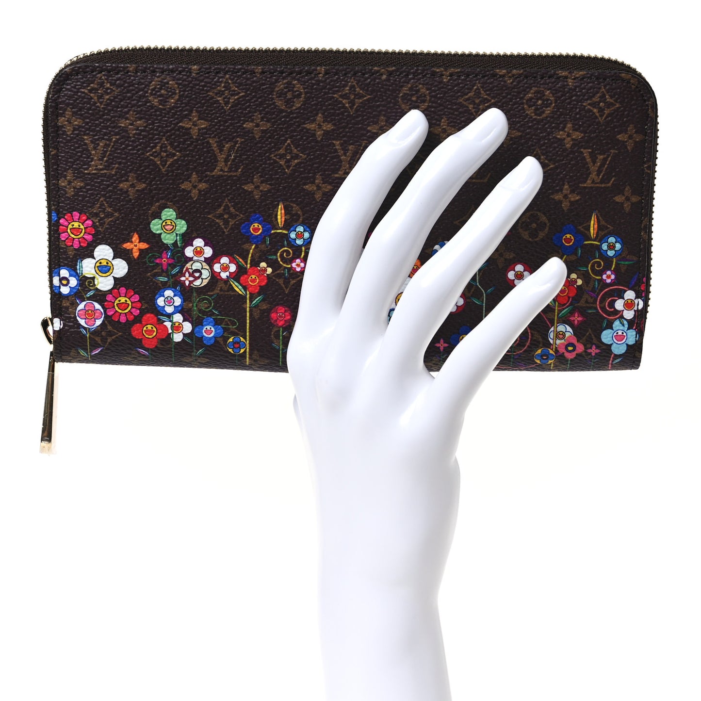 LV X TM Monogram Flowers Zippy Wallet