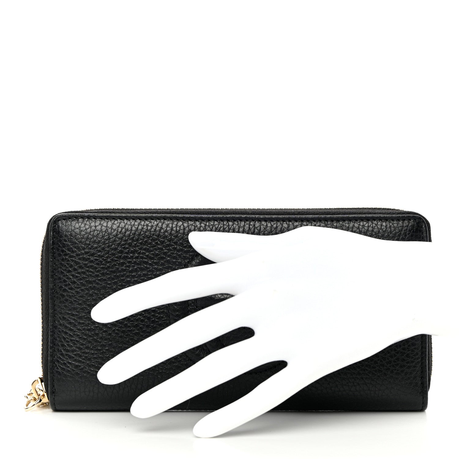 Gucci Calfskin Soho Zip Around Wallet Black 2 of 8