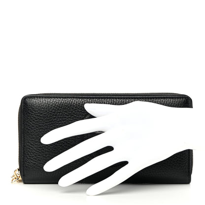 Gucci Calfskin Soho Zip Around Wallet Black 2 of 8