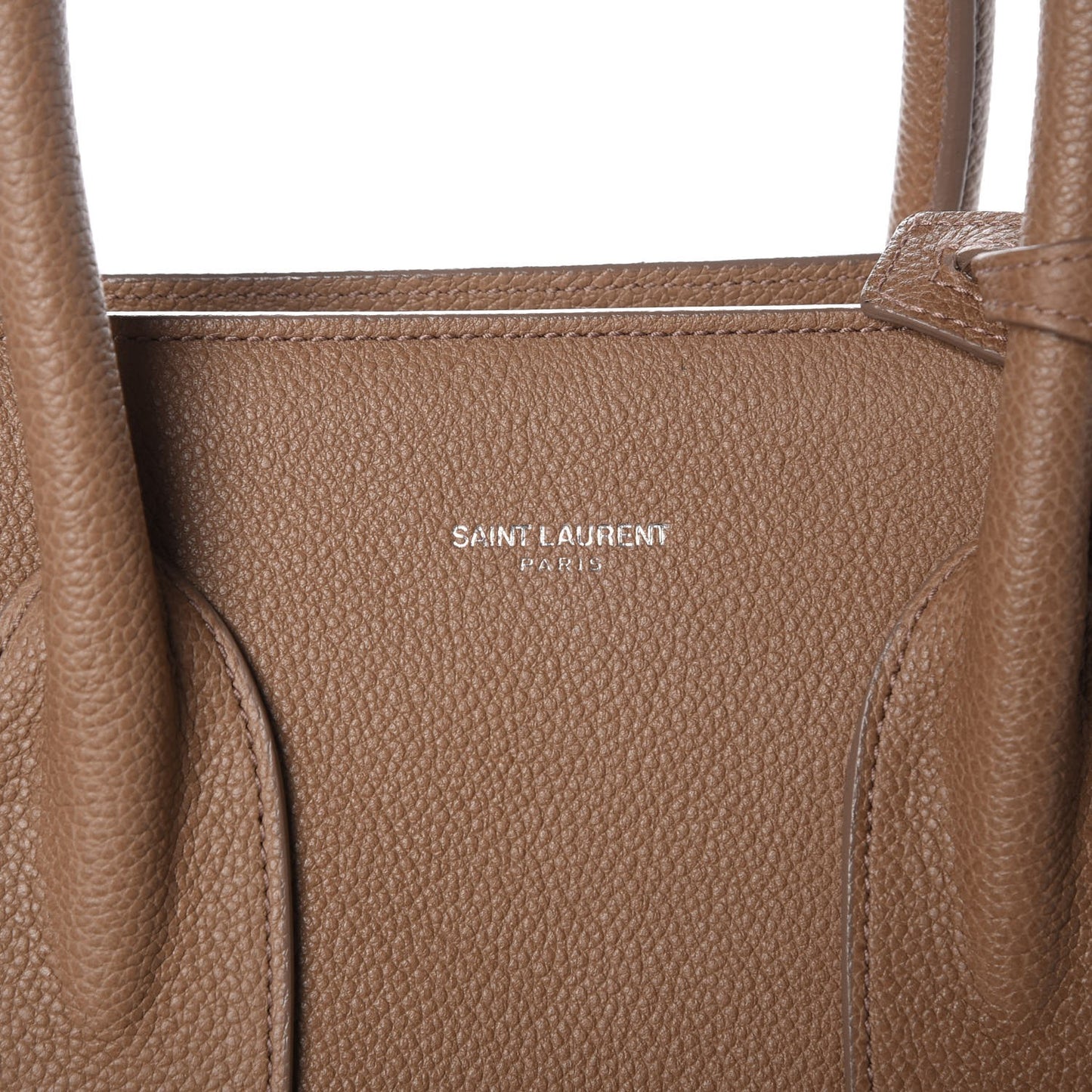 Grained Calfskin Small Sac de Jour Taupe