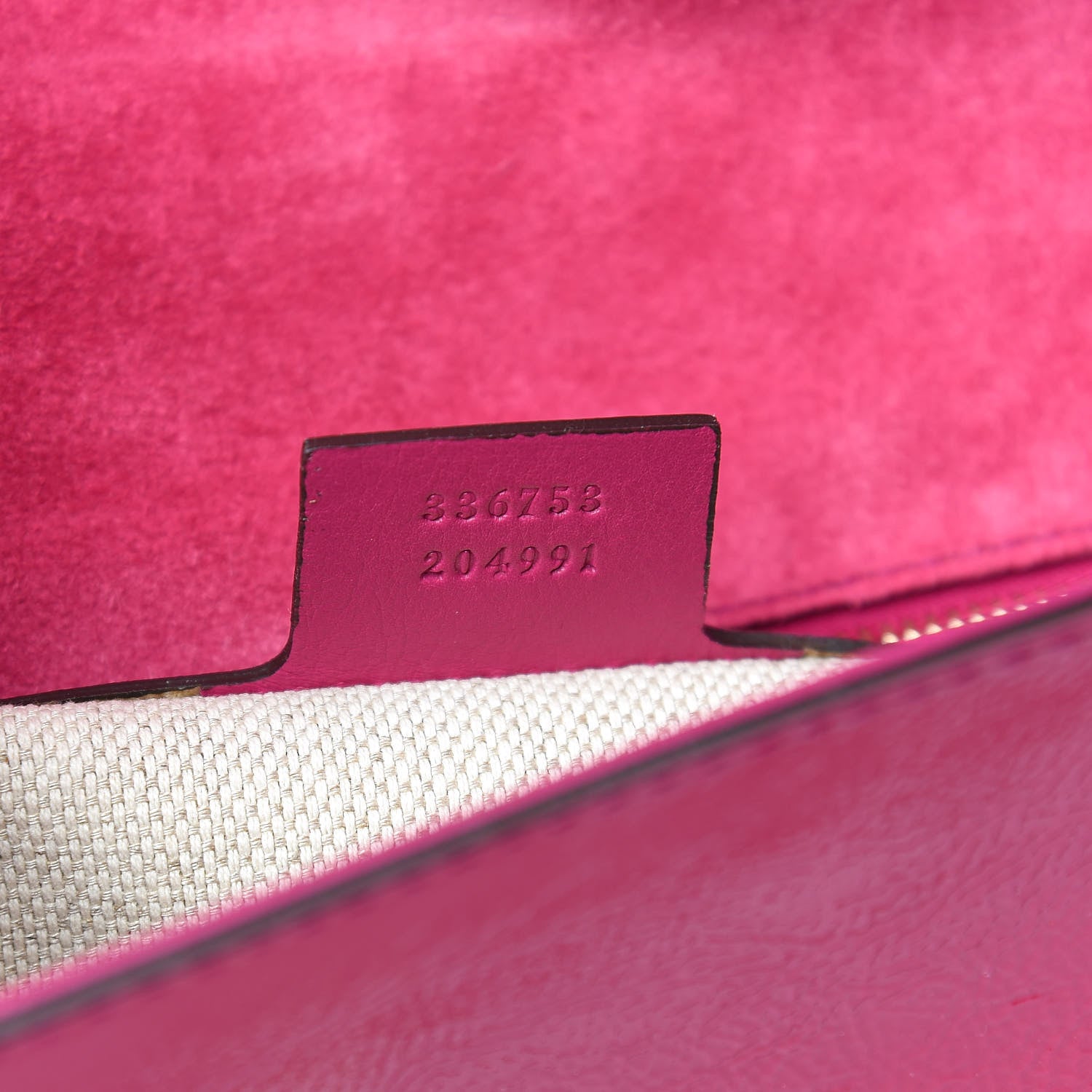 Gucci Soft Patent Medium Soho Clutch Bright Bougainvillea 7 of 7