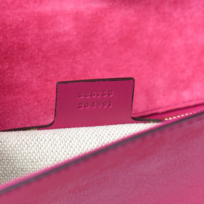 Gucci Soft Patent Medium Soho Clutch Bright Bougainvillea 7 of 7