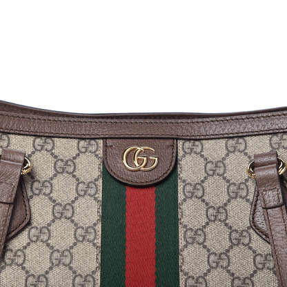 Gucci GG Supreme Monogram Medium Ophidia Shopping Tote Brown 10 of 10