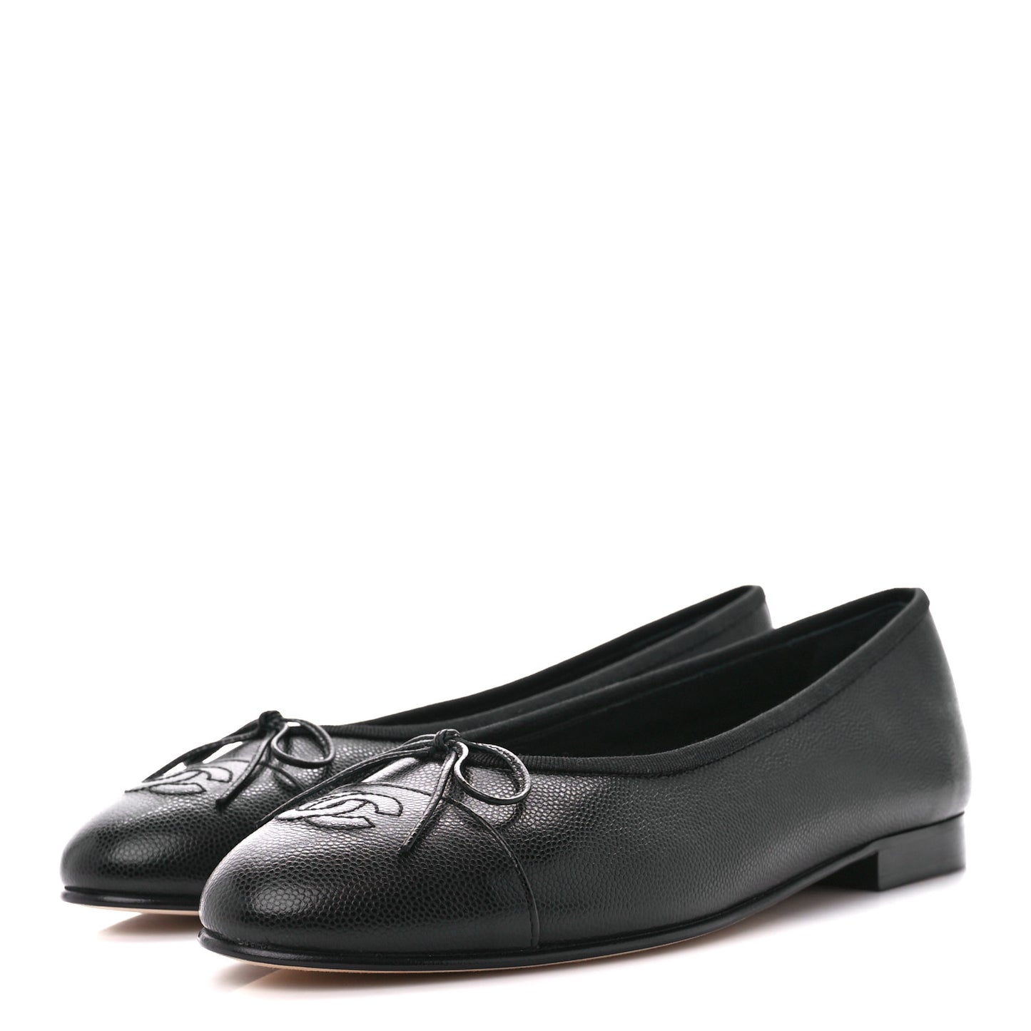 Caviar CC Cap Toe Ballerina Flats 39 Black