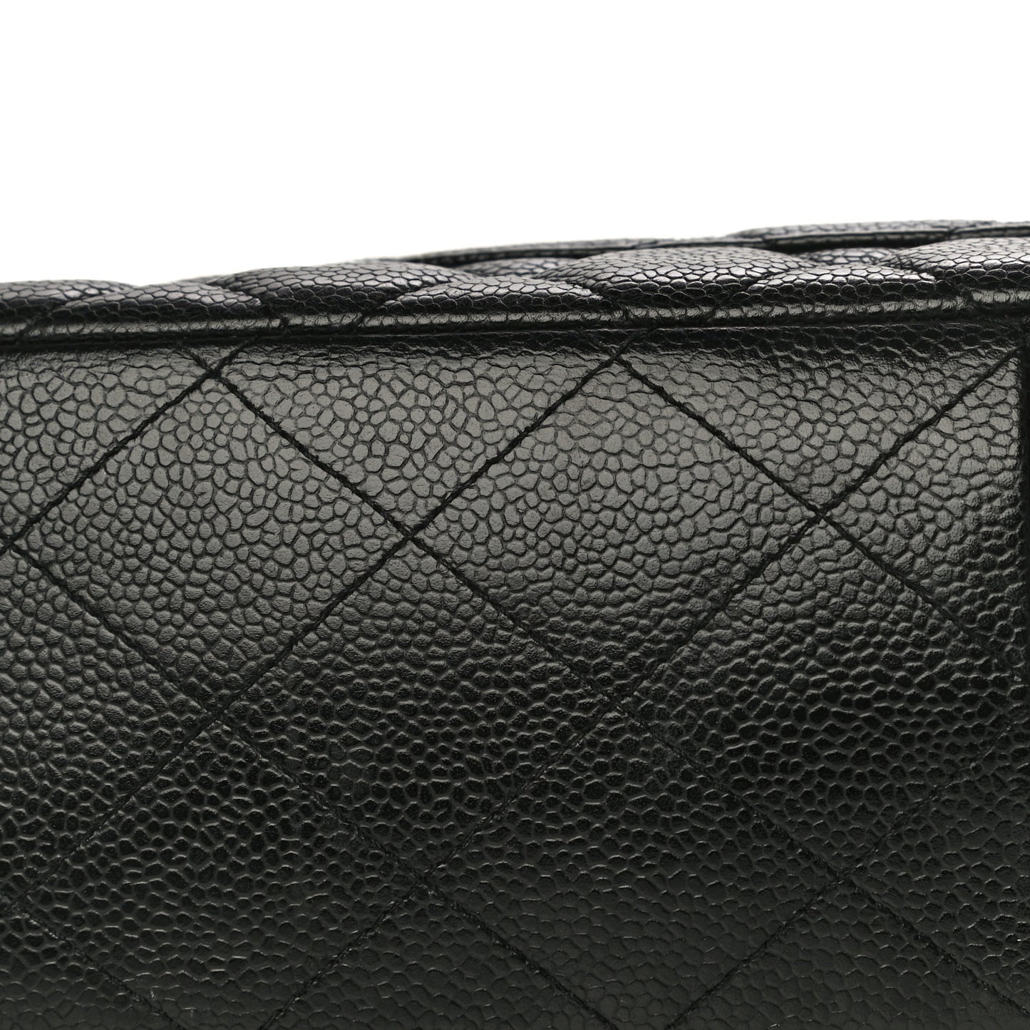Caviar Quilted Jumbo Single Flap Black