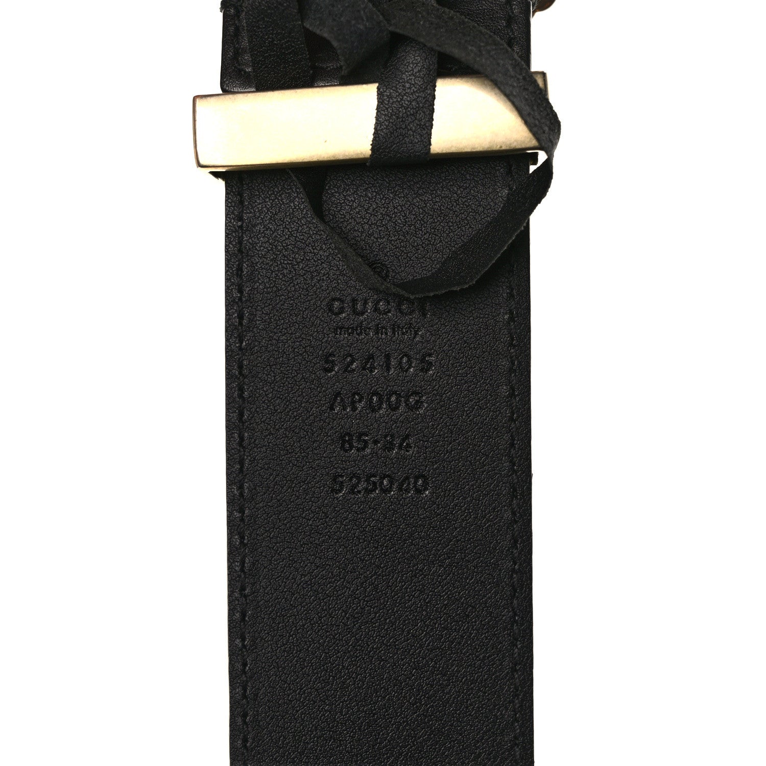 Gucci Moon Calfskin Torchon Double G 40mm Belt 85 34 Black 3 of 3