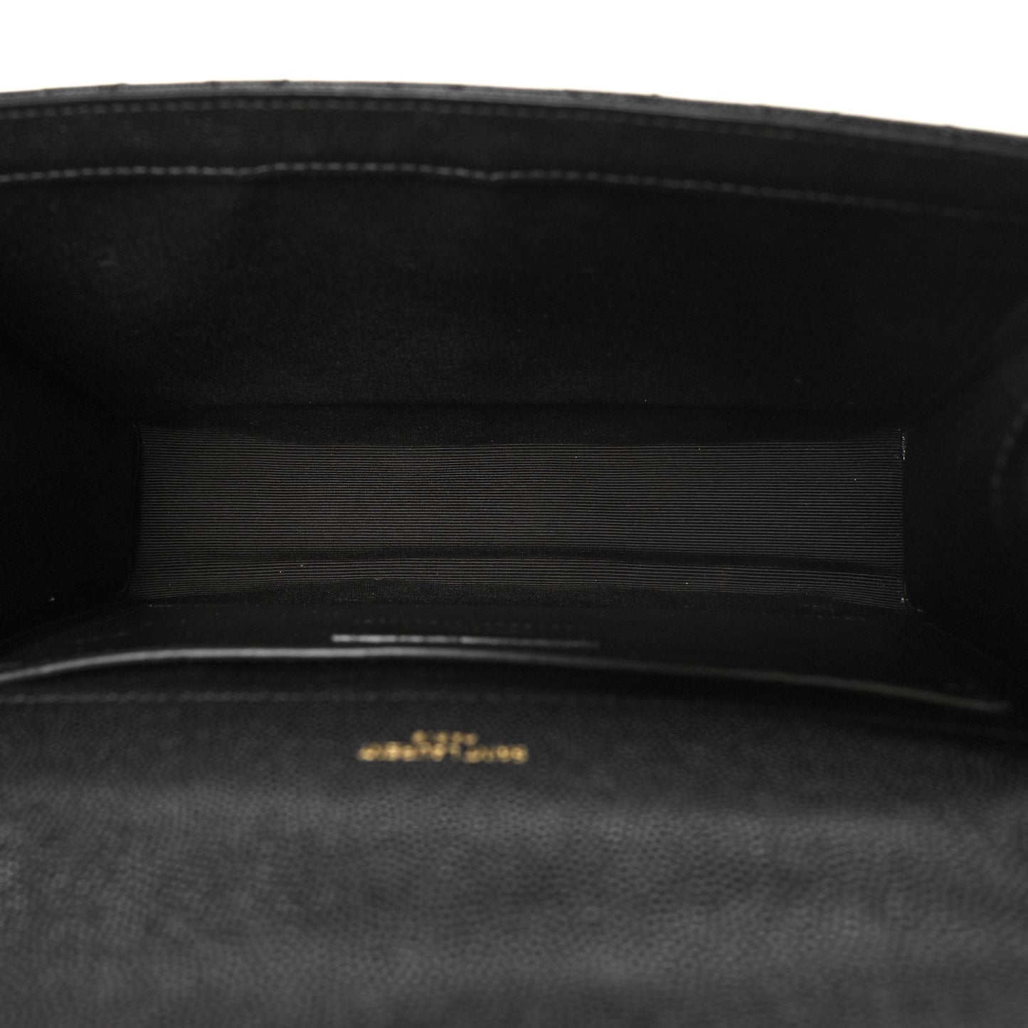 Grain De Poudre Textured Mixed Matelasse Triquilt Medium Monogram Satchel Black