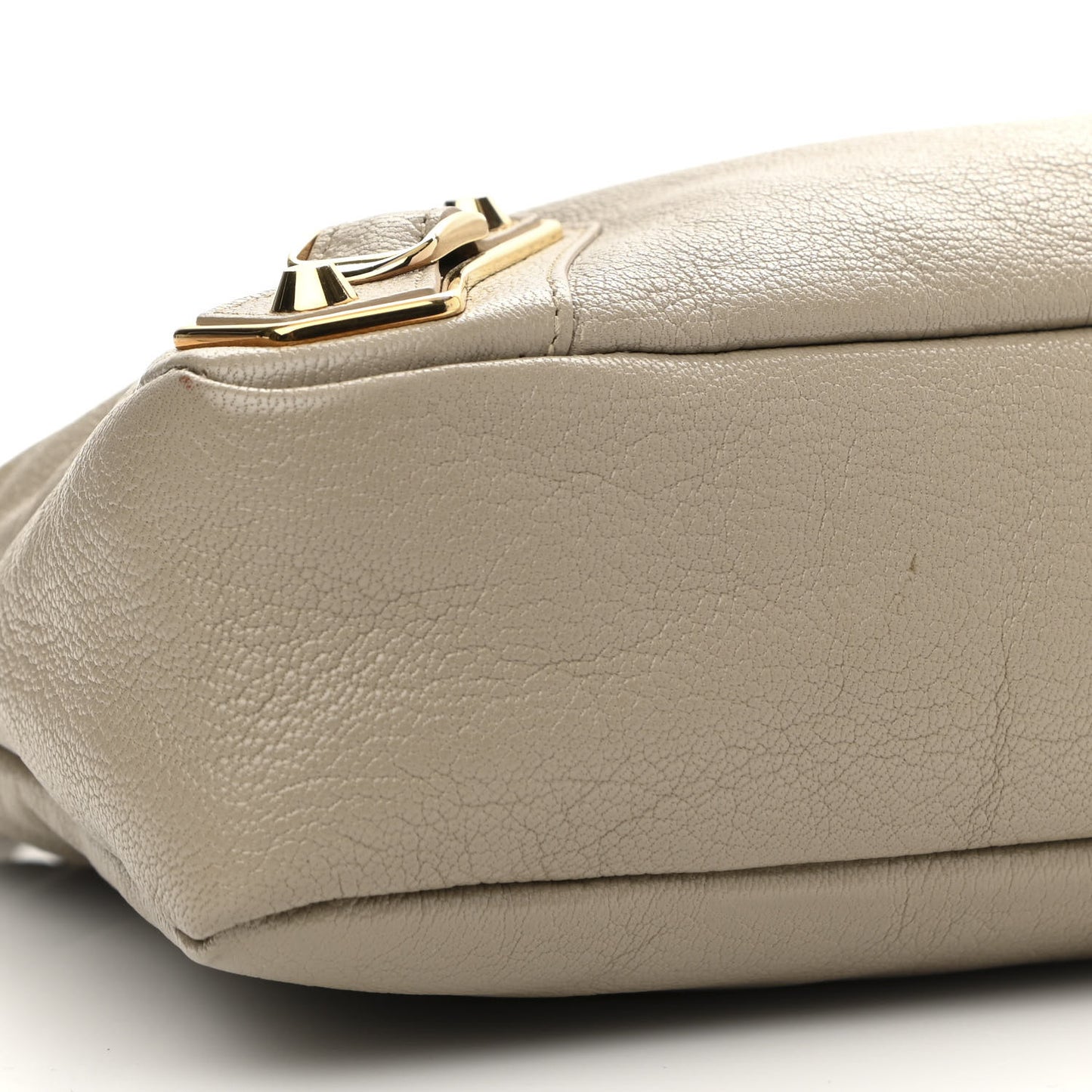 Chevre Gold Metallic Edge Hardware S City Beige Dune Argille