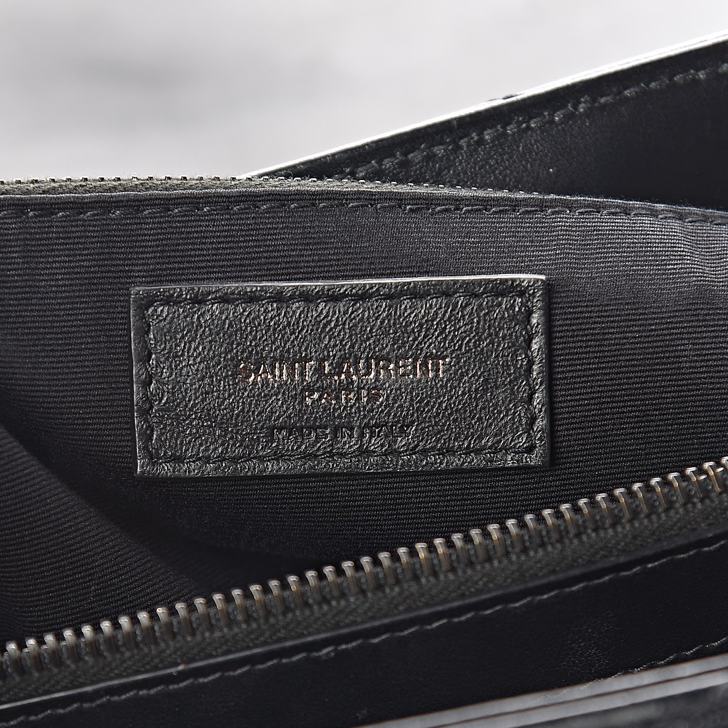 Saint Laurent Calfskin Y Quilted Monogram Medium Loulou Chain Satchel Black 6 of 10