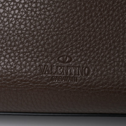 Valentino Garavani Grained Calfskin Rockstud Shoulder Tote Deep Taupe 14 of 18