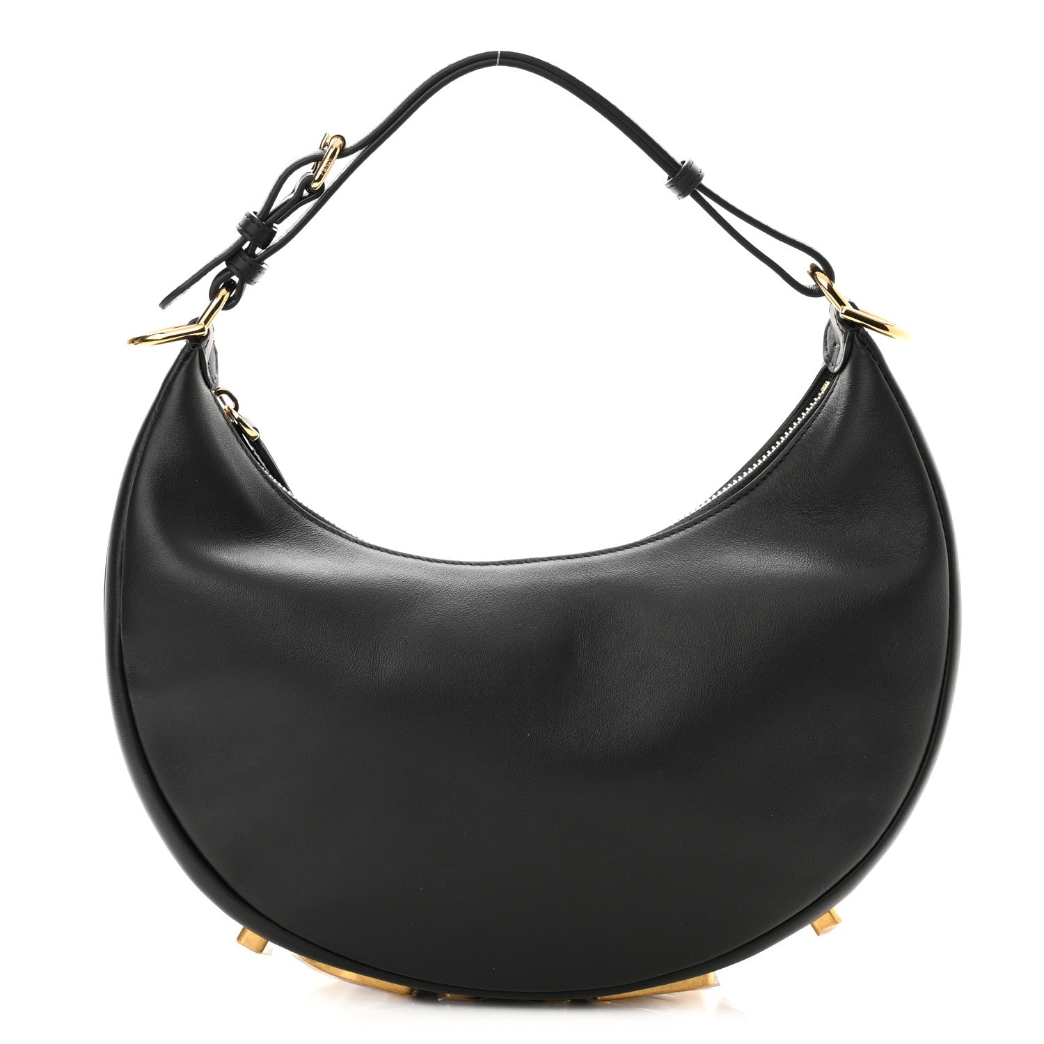 Fendi Vitello Grace Matte Small Fendigraphy Hobo Bag Black 1 of 10
