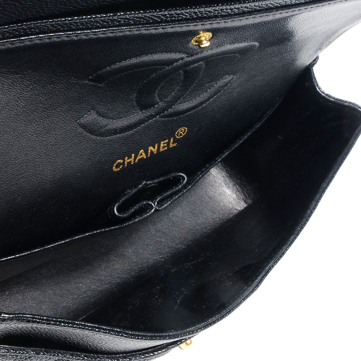 Chanel Caviar Quilted Medium Double Flap Black 5 of 8