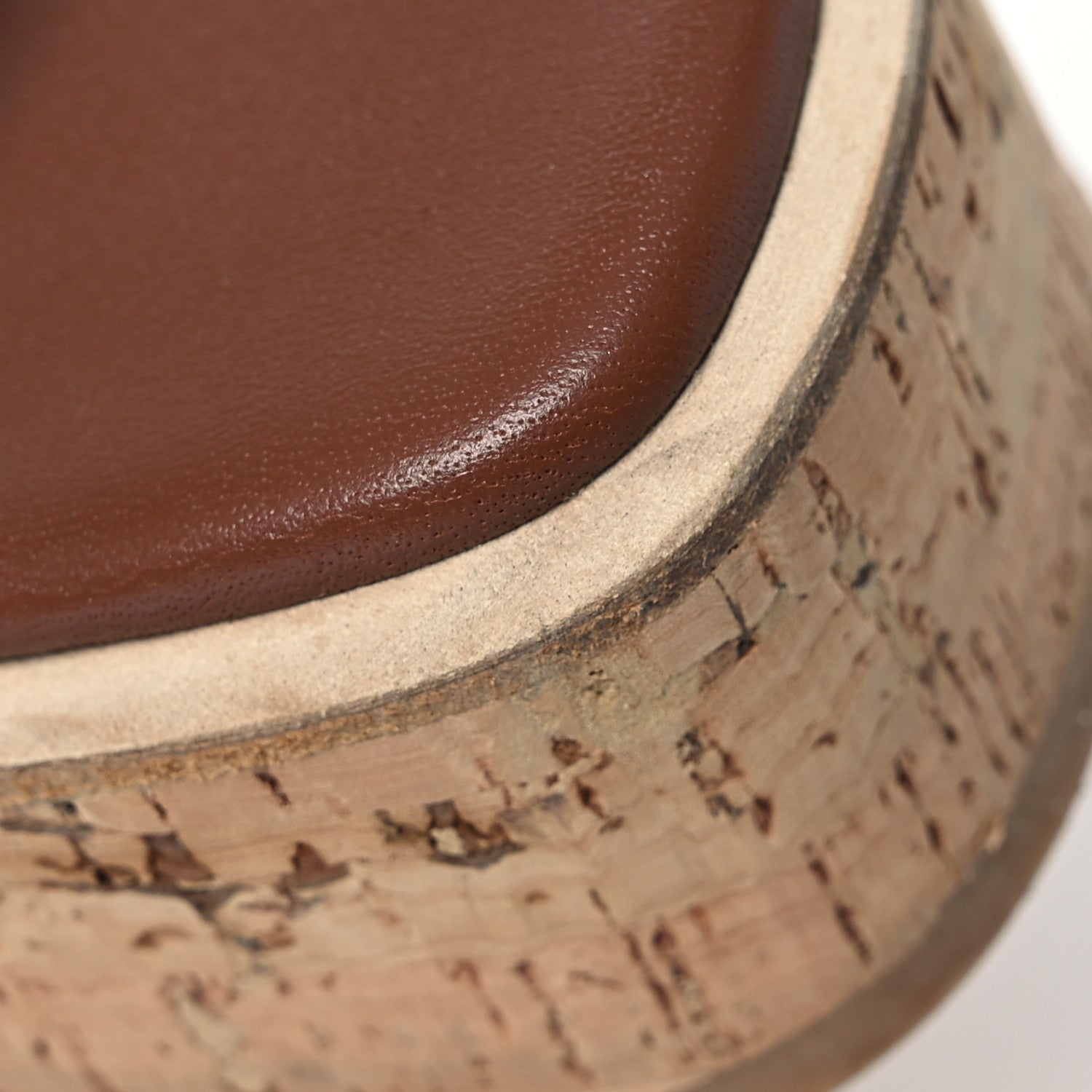 Hermes Calfskin Cork Isabella 30 Sandals 37 Gold 12 of 14