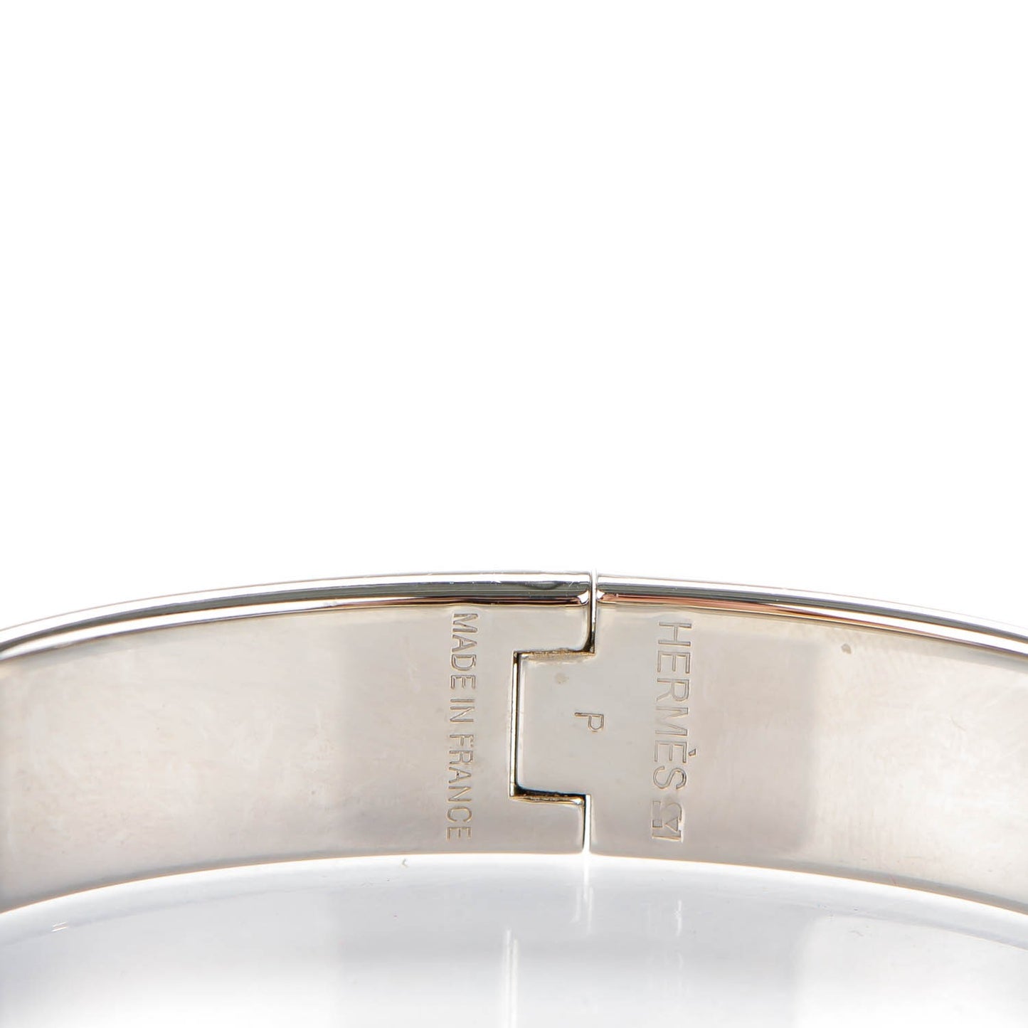 Enamel Narrow Clic Clac H Bracelet PM Black