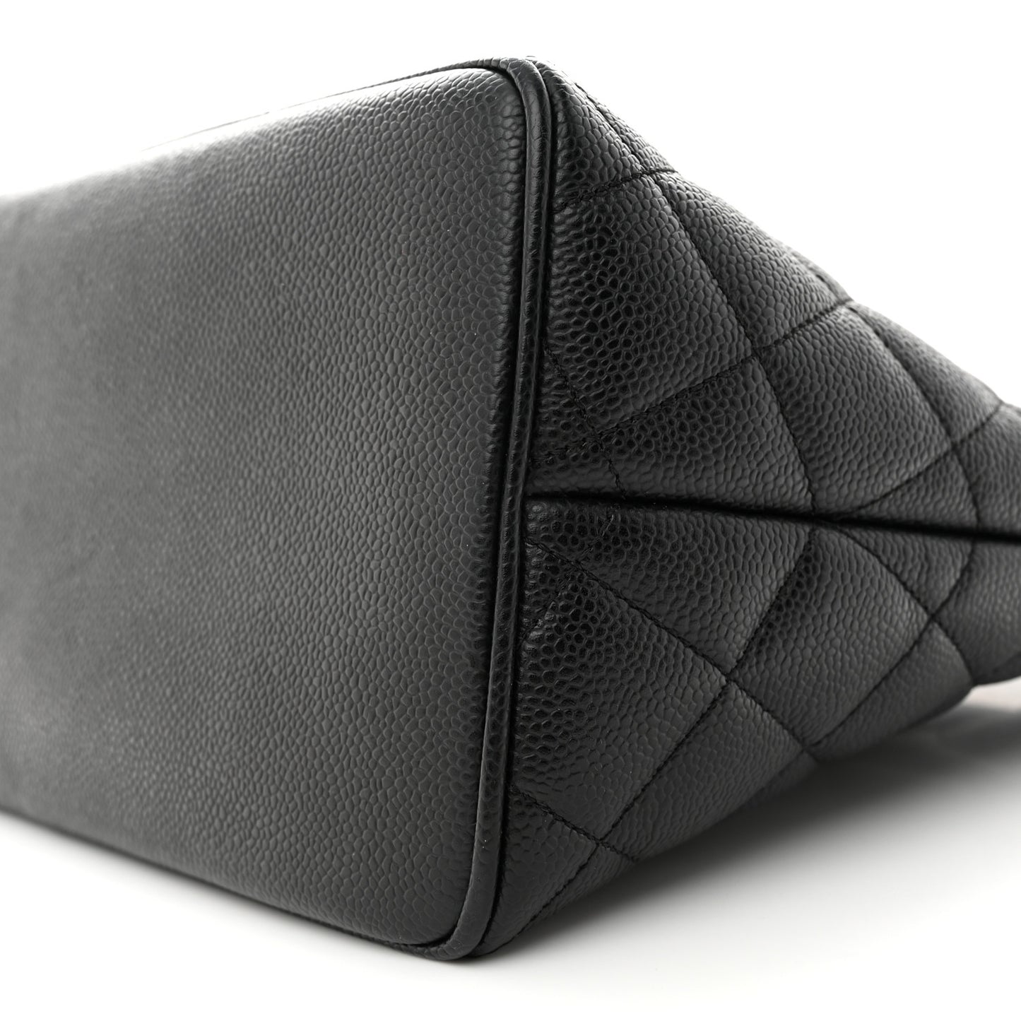 Caviar Quilted Medallion Tote Black