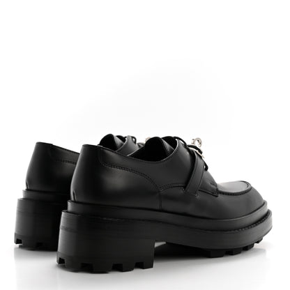 Hermes Glossed Calfskin First Oxford 35.5 Black 4 of 9