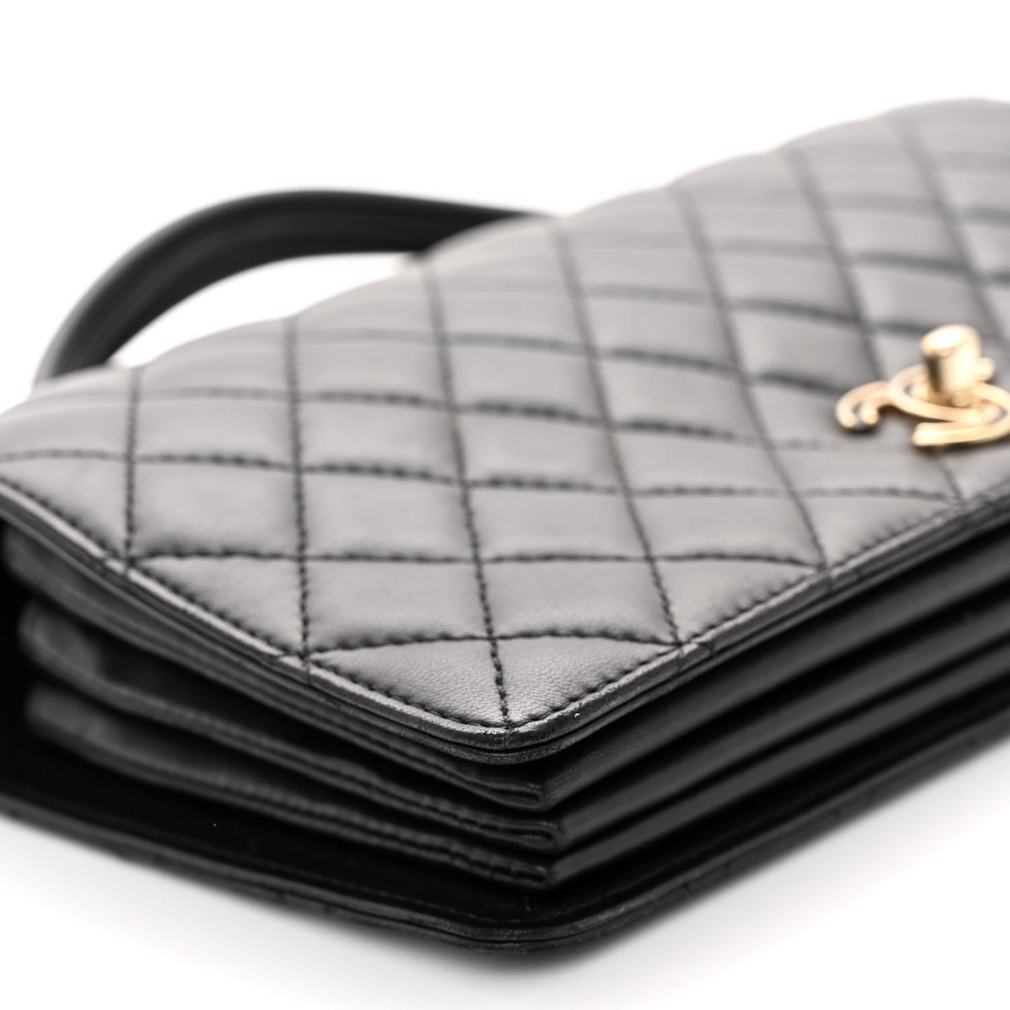 Lambskin Quilted Small Citizen Chic Flap Black