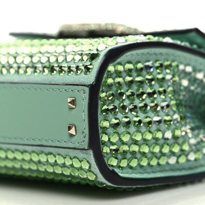 Valentino Garavani Rhinestones Gradient Micro Vsling Top Handle Bag Aquamarine 9 of 9