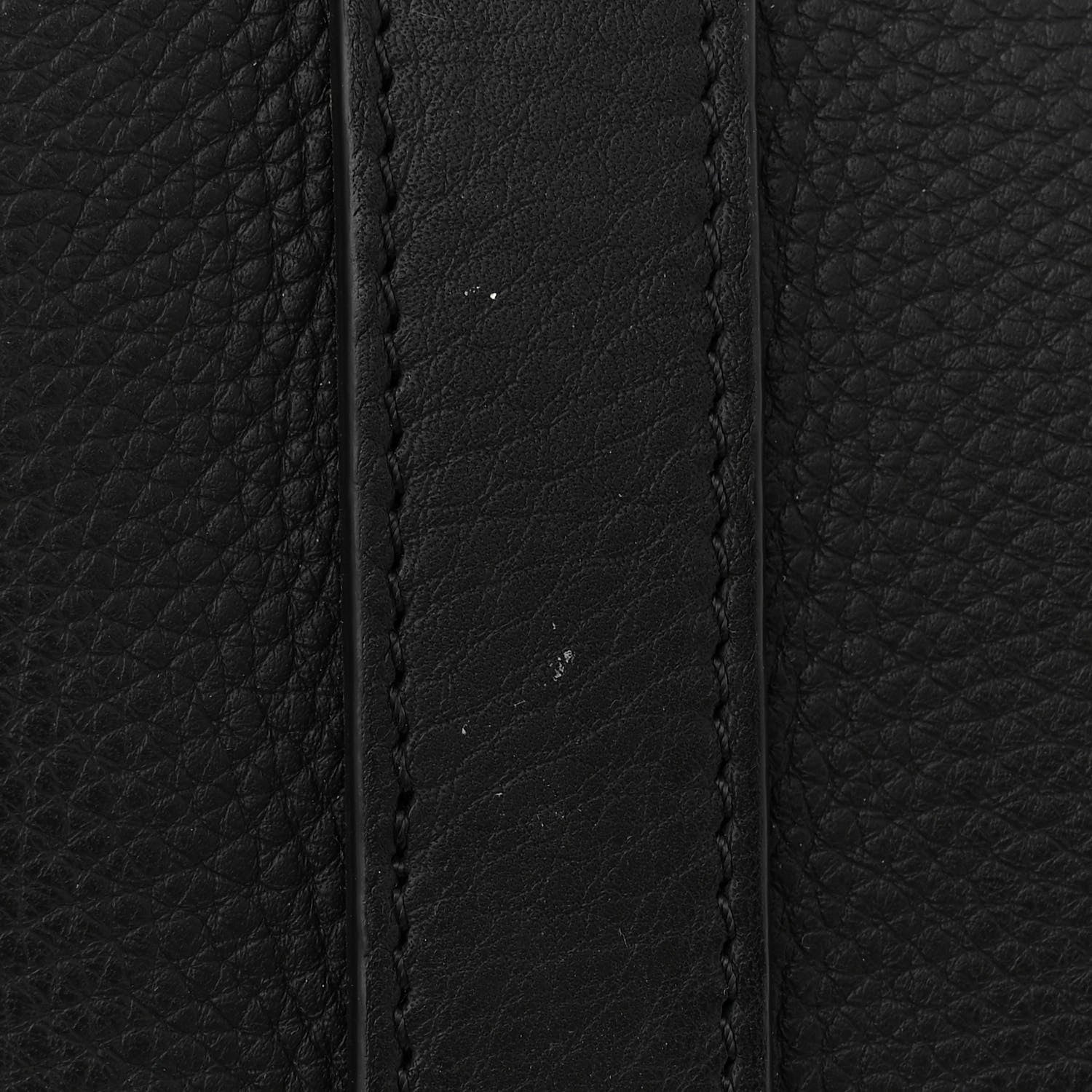 The Row Grained Calfskin Soft Bowling Bag Black 13 of 14