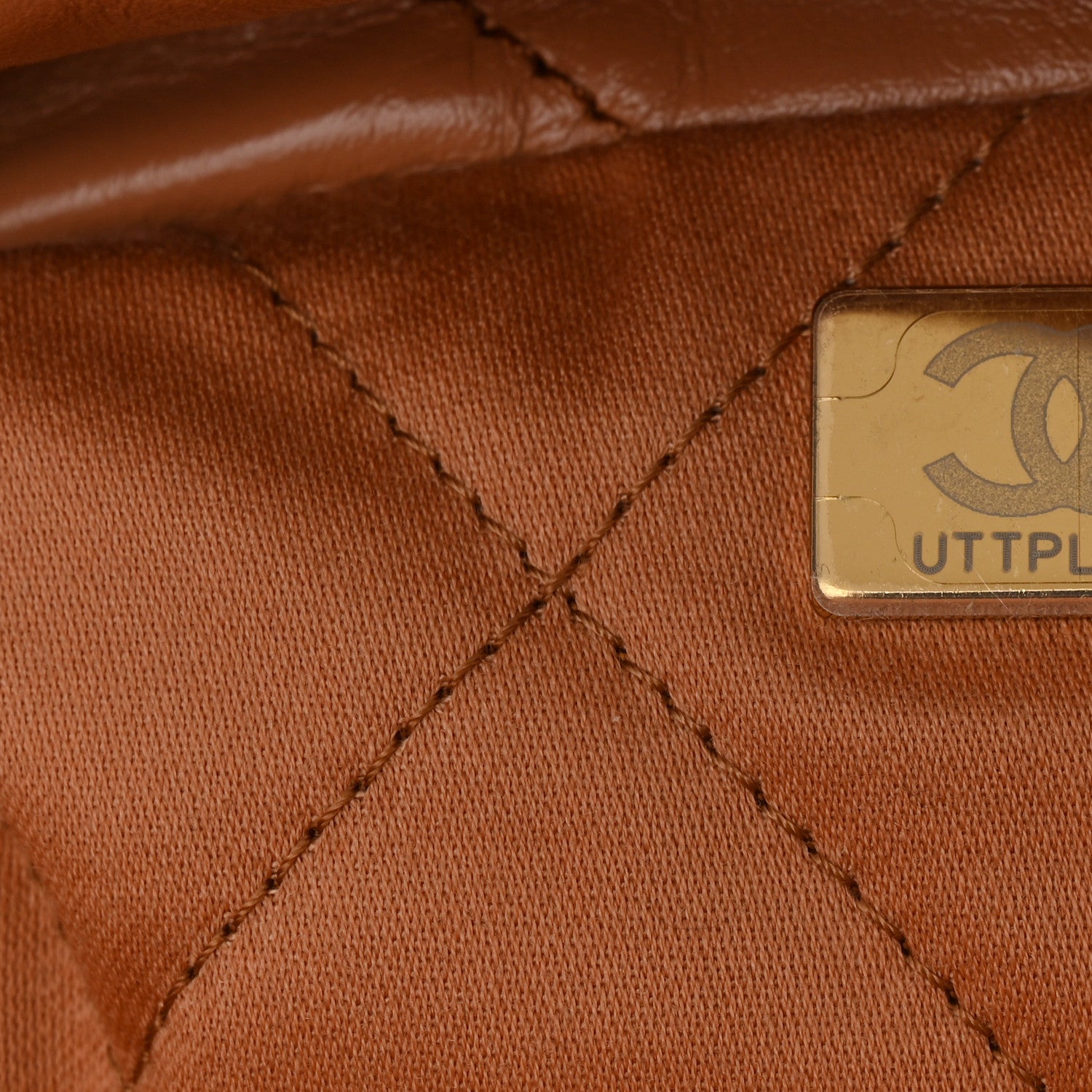 Chanel Shiny Calfskin Quilted Small Chanel 22 Camel 8 of 11