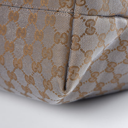 Gucci Metallic Monogram Canvas Tote Brown 12 of 12
