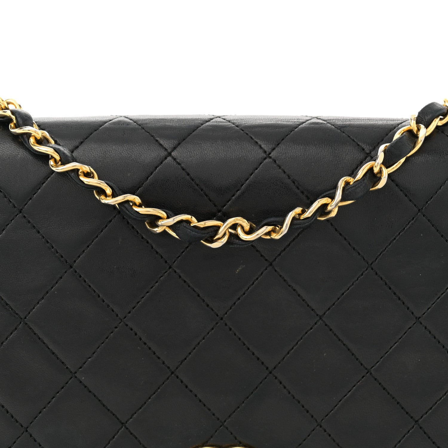 Chanel Lambskin Quilted Small Single Flap Black 8 of 14