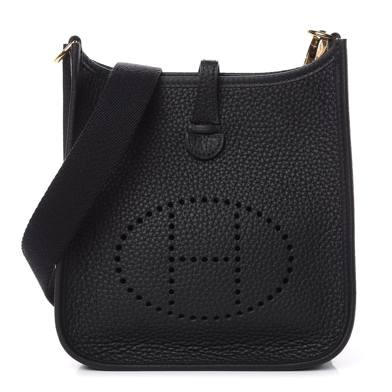 Hermes Taurillon Clemence Evelyne TPM Black 1 of 11