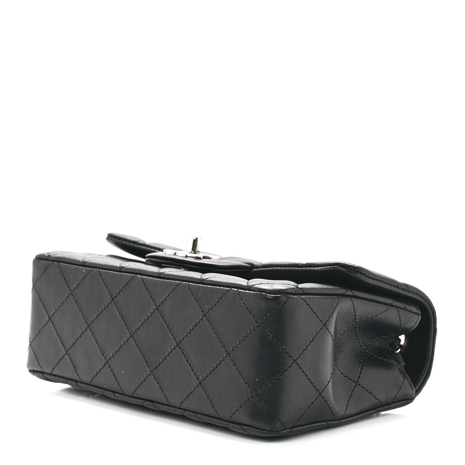 Chanel Lambskin Quilted Mini Rectangular Flap Black 10 of 13