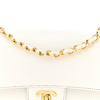 Chanel Lizard Small Double Flap White 17 of 25