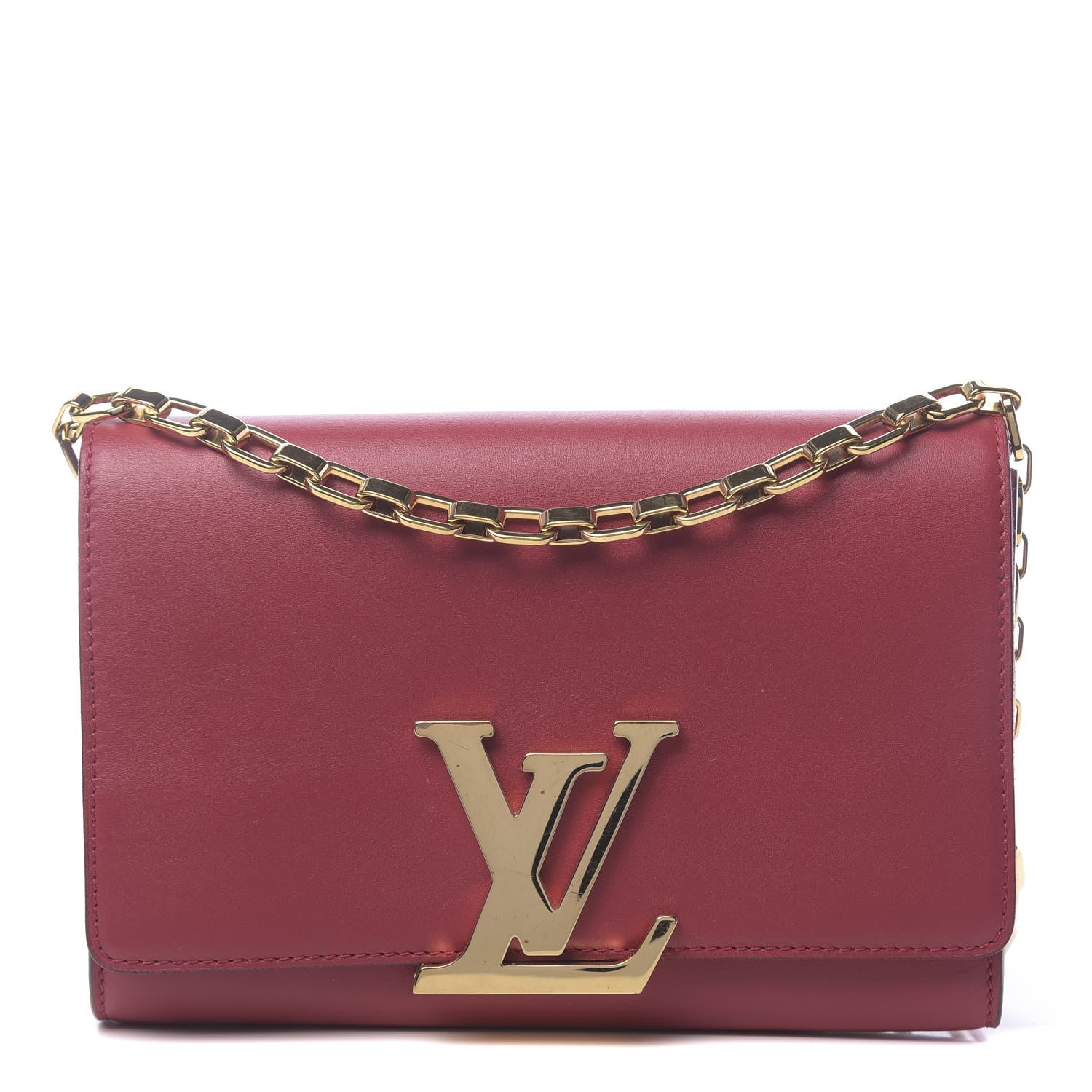 Louis Vuitton Calfskin Chain Louise GM Framboise 1 of 11