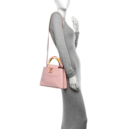 Louis Vuitton Taurillon Resin Murano Capucines BB Rose Jasmin 2 of 11
