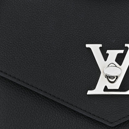 Louis Vuitton Soft Calfskin Mylockme Chain Bag BB Black 7 of 9