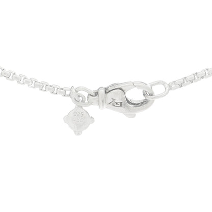 David Yurman Sterling Silver Diamond Pave 29mm Crossover Cross Necklace 4 of 5