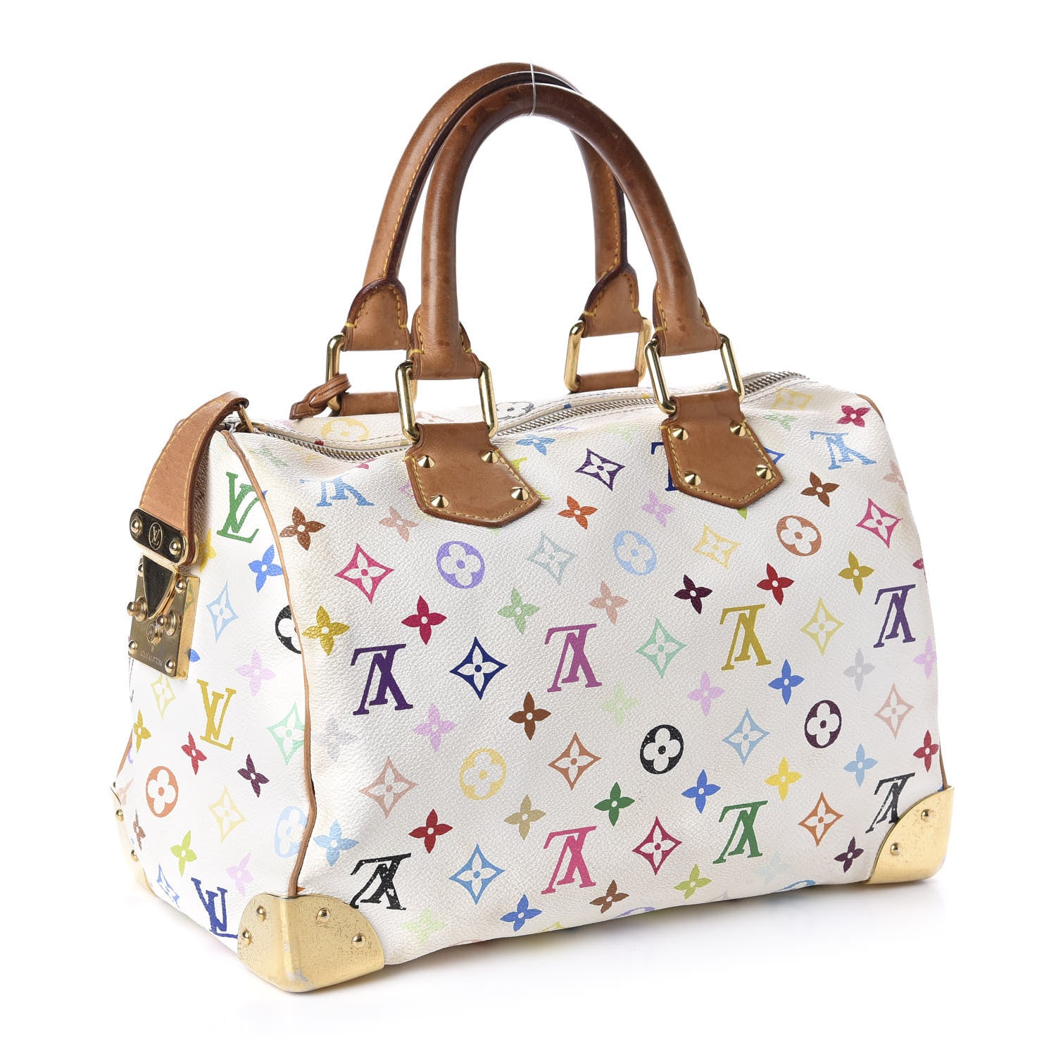Louis Vuitton Monogram Multicolor Speedy 30 White 3 of 11