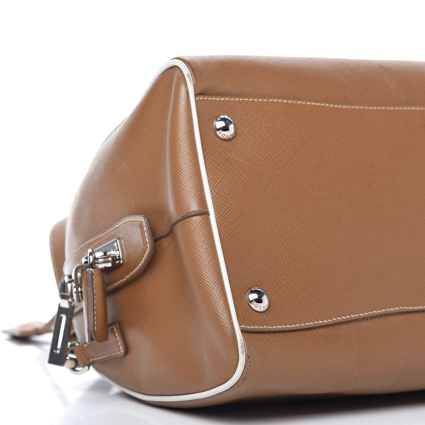 Saffiano Lux Bowler Caramel Talco