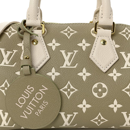Louis Vuitton Empreinte Monogram Spring in the City Speedy Bandouliere 20 Kaki Beige Cream 7 of 9