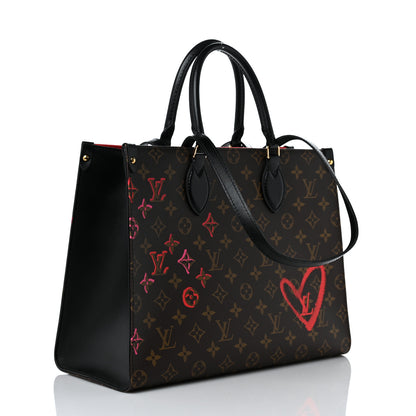 Louis Vuitton Monogram Fall In Love Onthego MM 3 of 8