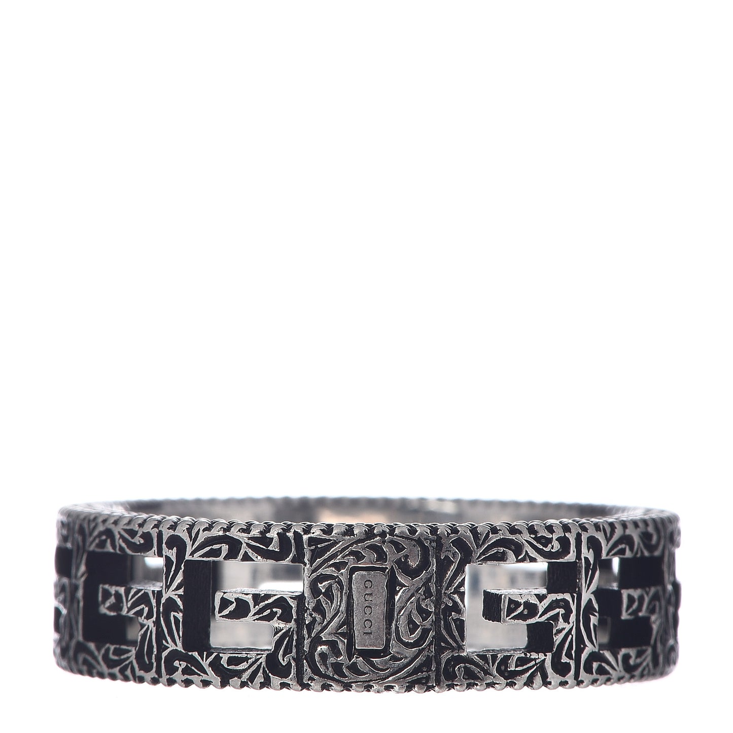 Sterling Silver Narrow Square G Band Ring 66 11.5