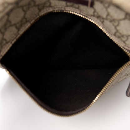 Gucci GG Plus Monogram Selleria Calfskin Medium Messenger Bag Beige Ebony Cocoa Dark Chocolate 6 of 11