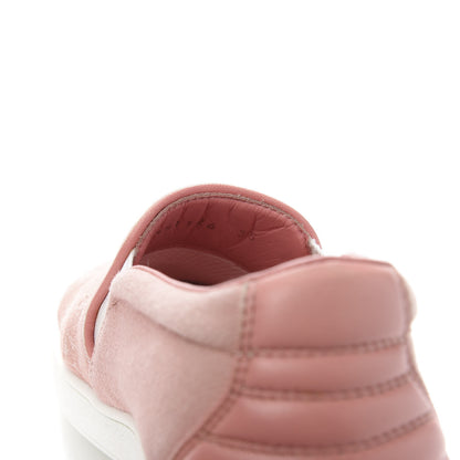 Louis Vuitton Monogram Denim Trocadero Slip On Sneakers 35 Pink 9 of 10
