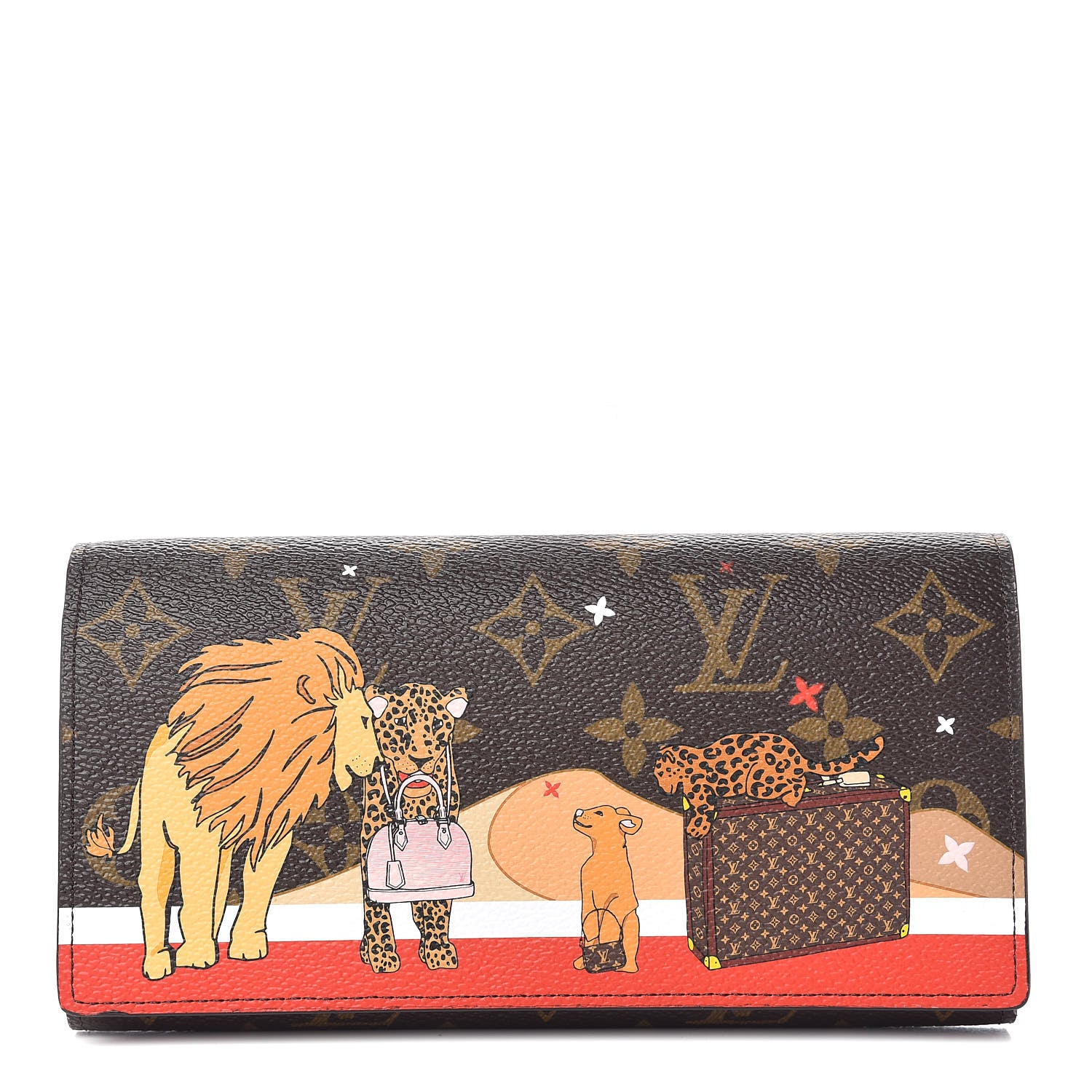 Louis Vuitton Monogram 2018 Christmas Animation Sarah Wallet 1 of 7