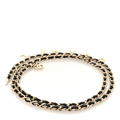 Chanel Lambskin Metal CC Chain Logo Belt Gold 2 of 4