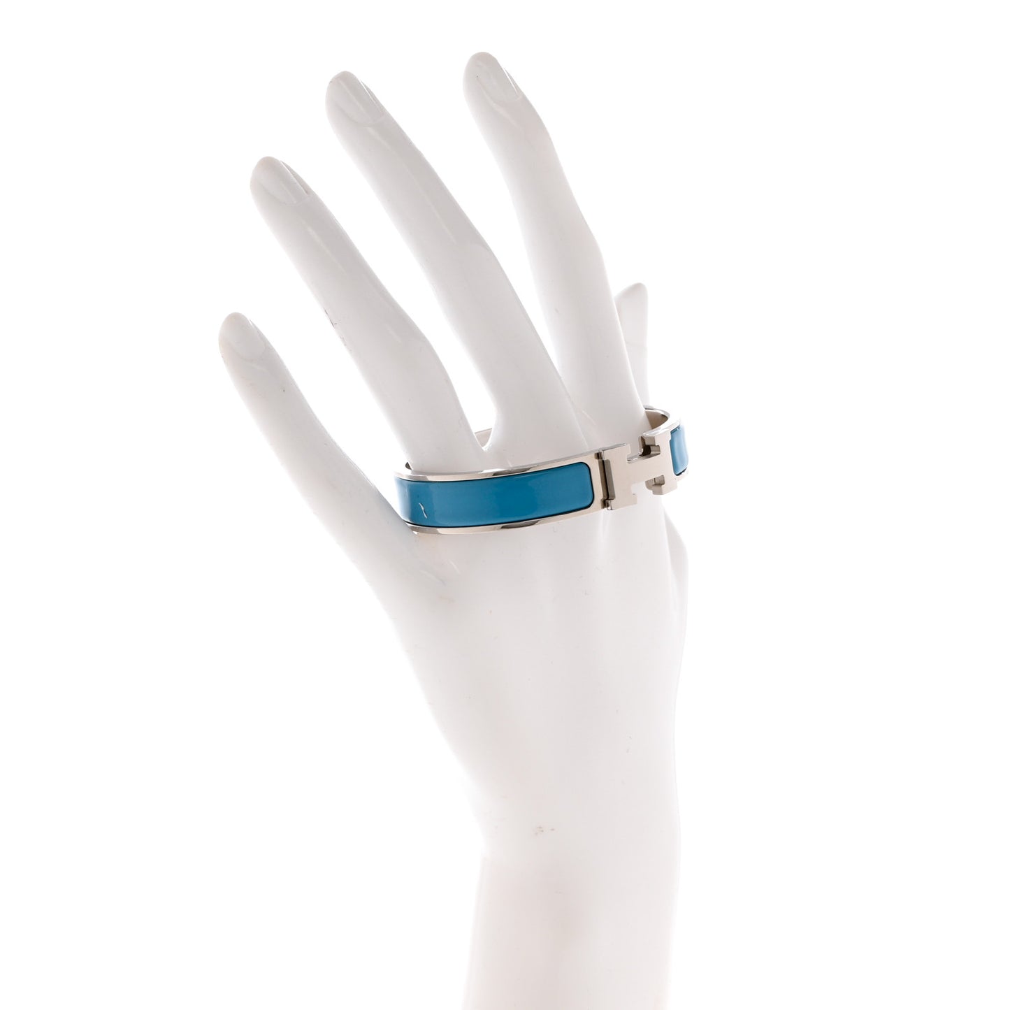 Narrow Enamel Clic Clac H Bracelet PM Bleu Profond