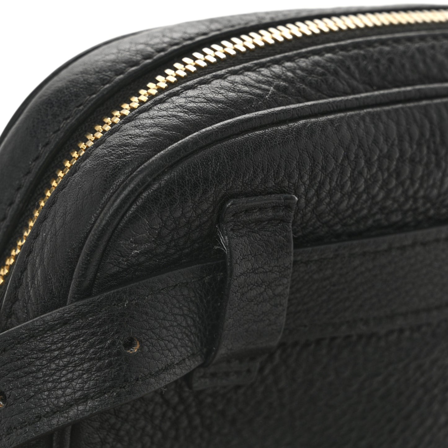 Vitello Daino Logo Belt Bag Black